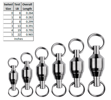 Load image into Gallery viewer, BALL BEARING SWIVEL WITH SPLIT RINGS
