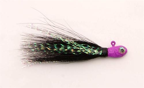 MINI BUCKTAIL JIG PUR/BLK 1/16- 2pk