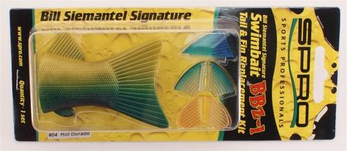 SB80 FIN & TAIL SET HOT DORADO