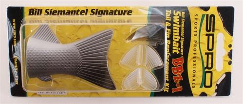 SB80 FIN & TAIL SET SILVER FISH